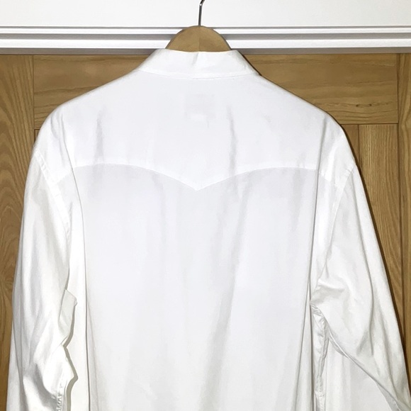 Vintage Schaefer Outfitter, White, Western Button Up Shirt. 17.5 X 36 / 37. - Picture 5 of 14
